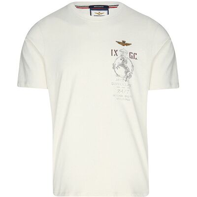 AERONAUTICA MILITARE T-Shirt creme S herren AERONAUTICA MILITARE T-Shirt creme S herren