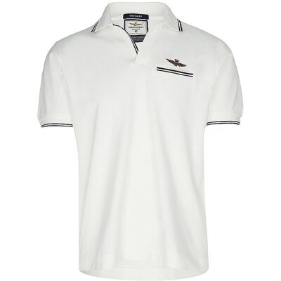 AERONAUTICA MILITARE Poloshirt creme XL herren AERONAUTICA MILITARE Poloshirt creme XL herren
