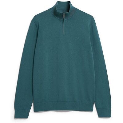 ARMEDANGELS Troyer Pullover FAABES dunkelgrün S Herren ARMEDANGELS Troyer Pullover FAABES dunkelgrün S Herren