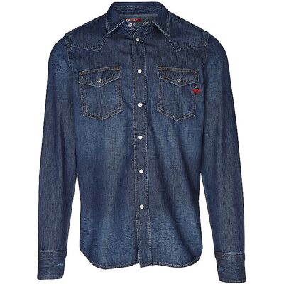 Diesel Jeanshemd D-VEGA blau S herren Diesel Jeanshemd D-VEGA blau S herren