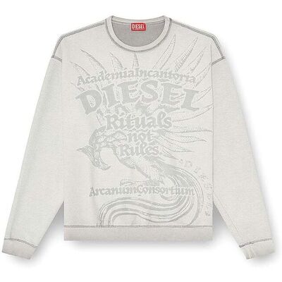 Diesel Sweater S-ARON-RAW hellgrau L herren Diesel Sweater S-ARON-RAW hellgrau L herren