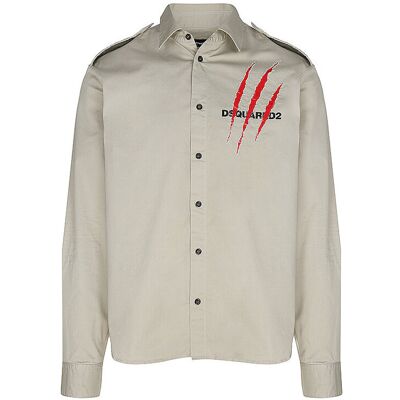DSQUARED2 Hemd beige 50 herren DSQUARED2 Hemd beige 50 herren