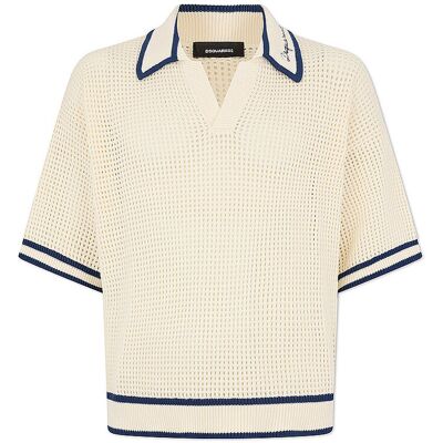 DSQUARED2 Poloshirt creme S herren DSQUARED2 Poloshirt creme S herren