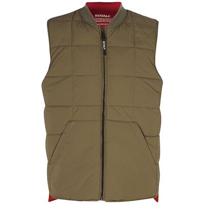 ECOALF Steppgilet dunkelrot S herren ECOALF Steppgilet dunkelrot S herren