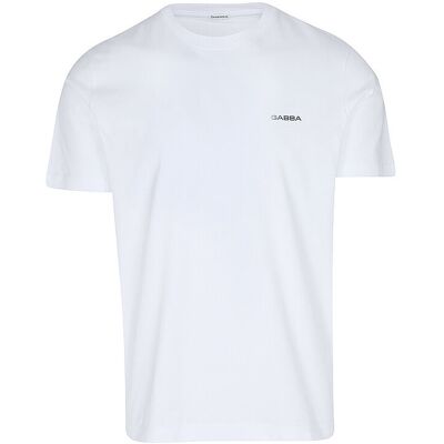 Gabba Xxl Weiß Logo T-Shirt - T-Shirt Gabba Xxl Weiß Logo T-Shirt - T-Shirt