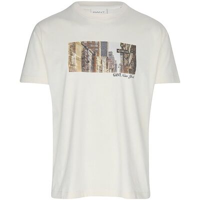 GANT T-Shirt creme S herren GANT T-Shirt creme S herren