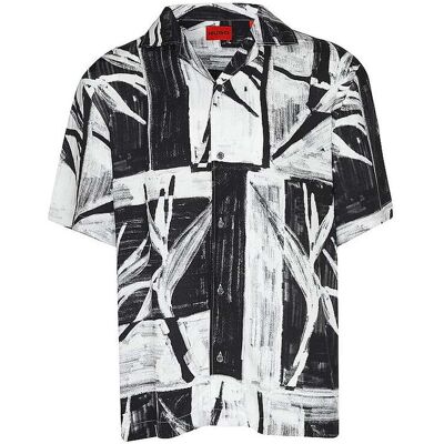 HUGO Hemd Oversized Fit EXOLINO schwarz XXL herren HUGO Hemd Oversized Fit EXOLINO schwarz XXL herren