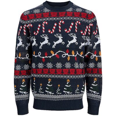 JACK & JONES Pullover JJXMAS dunkelblau S Herren JACK & JONES Pullover JJXMAS dunkelblau S Herren
