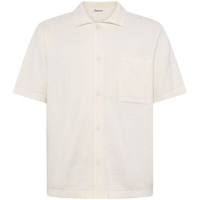 KNOWLEDGE COTTON APPAREL Poloshirt creme S herren KNOWLEDGE COTTON APPAREL Poloshirt creme S herren