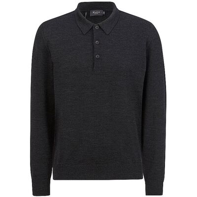 MAERZ Polo-Pullover grau 54 herren MAERZ Polo-Pullover grau 54 herren