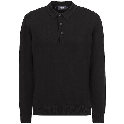 MAERZ Polo-Pullover schwarz 54 herren MAERZ Polo-Pullover schwarz 54 herren
