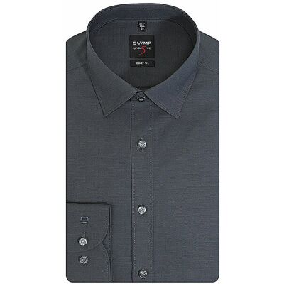 OLYMP LEVEL FIVE Hemd Body Fit grau 38 herren OLYMP LEVEL FIVE Hemd Body Fit grau 38 herren