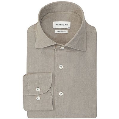 PROFUOMO Leinenhemd olive 40 herren PROFUOMO Leinenhemd olive 40 herren