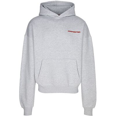 PROHIBITED Kapuzensweater - Hoodie hellgrau M herren PROHIBITED Kapuzensweater - Hoodie hellgrau M herren