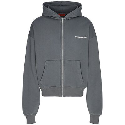 PROHIBITED Sweatjacke grau L herren PROHIBITED Sweatjacke grau L herren