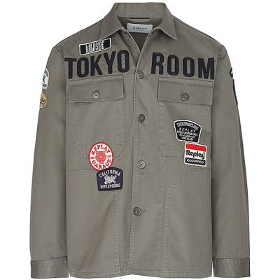 REPLAY Overshirt olive L Herren REPLAY Overshirt olive L Herren