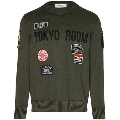 REPLAY Pullover olive XL Herren REPLAY Pullover olive XL Herren