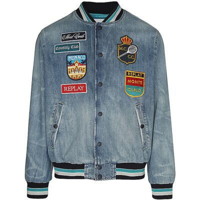 REPLAY Jeansjacke MONTE-CARLO hellblau M herren REPLAY Jeansjacke MONTE-CARLO hellblau M herren