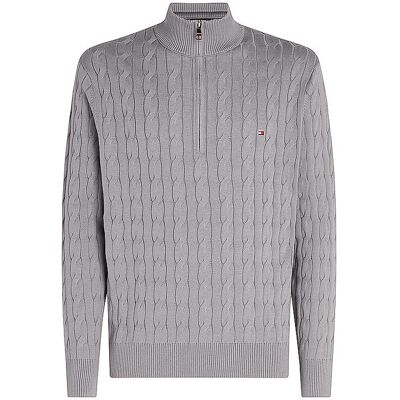 Tommy Hilfiger Troyer Pullover hellgrau L herren Tommy Hilfiger Troyer Pullover hellgrau L herren
