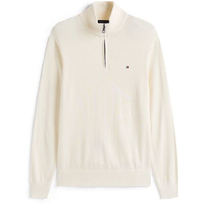 Tommy Hilfiger Troyer Pullover creme XXXL herren Tommy Hilfiger Troyer Pullover creme XXXL herren