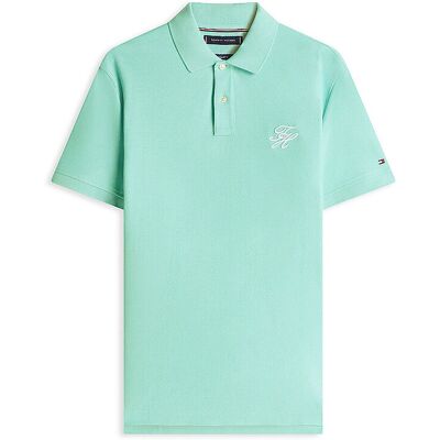Tommy Hilfiger Poloshirt TH SCRIPT türkis L herren Tommy Hilfiger Poloshirt TH SCRIPT türkis L herren