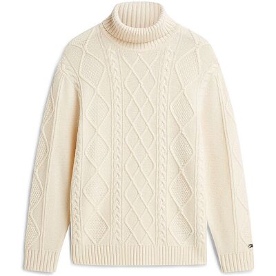 Tommy Hilfiger Rollkragenpullover creme L herren Tommy Hilfiger Rollkragenpullover creme L herren