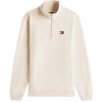 TOMMY JEANS Troyer Sweater creme M herren TOMMY JEANS Troyer Sweater creme M herren