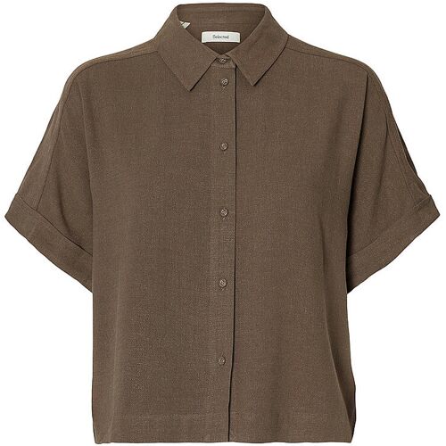 SELECTED FEMME Bluse SLFIVA braun 42 damen