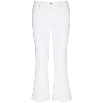 7 FOR ALL MANKIND Jeans Flared Fit 7/8 DOJO creme 28 damen 7 FOR ALL MANKIND Jeans Flared Fit 7/8 DOJO creme 28 damen
