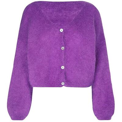 AMERICAN DREAMS Cardigan Cropped Fit CORNELIA lila L damen AMERICAN DREAMS Cardigan Cropped Fit CORNELIA lila L damen