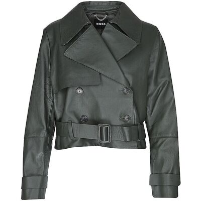 Boss Lederjacke SATELA1 dunkelgrün 40 damen Boss Lederjacke SATELA1 dunkelgrün 40 damen