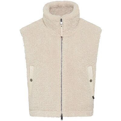 Brax GIlet in Felloptik YUNA beige 38 damen Brax GIlet in Felloptik YUNA beige 38 damen
