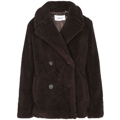 COMMA Jacke in Felloptik braun 40 damen COMMA Jacke in Felloptik braun 40 damen