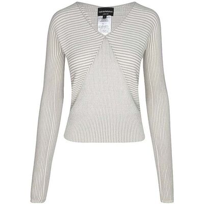 Giorgio Armani EMPORIO ARMANI Pullover hellgrau XL damen Giorgio Armani EMPORIO ARMANI Pullover hellgrau XL damen
