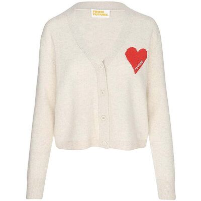 FROM FUTURE Kaschmircardigan beige L damen FROM FUTURE Kaschmircardigan beige L damen