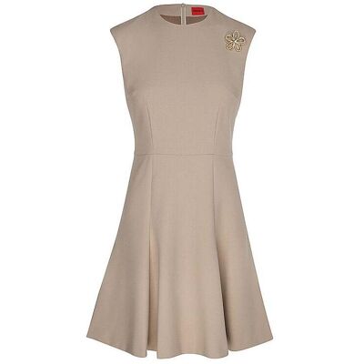 HUGO Minikleid KILANDI beige 34 damen HUGO Minikleid KILANDI beige 34 damen