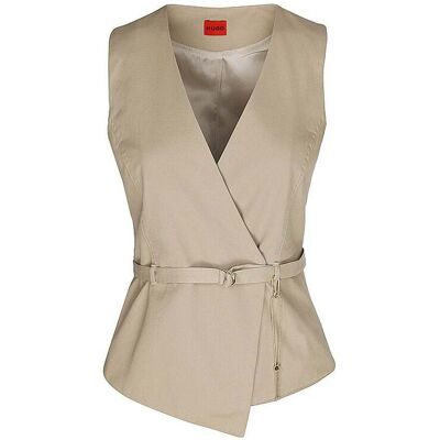HUGO Gilet AHELLA-1-W hellbraun 36 damen HUGO Gilet AHELLA-1-W hellbraun 36 damen