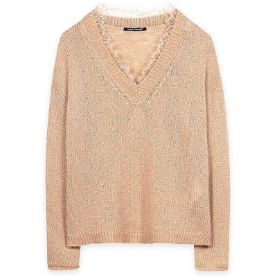 LUISA CERANO Pullover hellbraun 44 damen LUISA CERANO Pullover hellbraun 44 damen