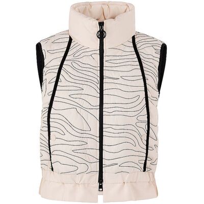 Marc CAIN Steppgilet beige 42 damen Marc CAIN Steppgilet beige 42 damen