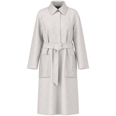 Marc CAIN Wollmantel hellgrau 44 damen Marc CAIN Wollmantel hellgrau 44 damen