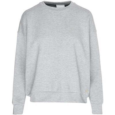 MEY Loungewear Sweater PURE SOFTNESS silver grey melange hellgrau L damen MEY Loungewear Sweater PURE SOFTNESS silver grey melange hellgrau L damen