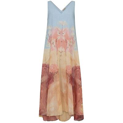 MOS MOSH Maxikleid MMNYLOLANDSCAPE hellblau M damen MOS MOSH Maxikleid MMNYLOLANDSCAPE hellblau M damen