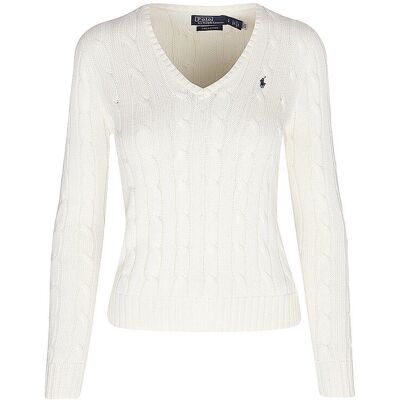 POLO RALPH LAUREN Pullover Slim Fit KIMBERLY creme XL damen POLO RALPH LAUREN Pullover Slim Fit KIMBERLY creme XL damen