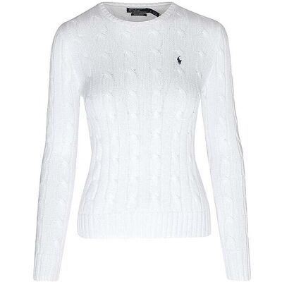 POLO RALPH LAUREN Pullover Slim Fit JULIANNA weiss XL damen POLO RALPH LAUREN Pullover Slim Fit JULIANNA weiss XL damen