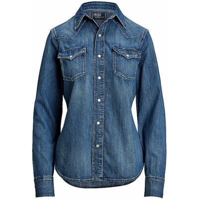 POLO RALPH LAUREN Jeansbluse blau XS damen POLO RALPH LAUREN Jeansbluse blau XS damen