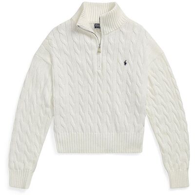POLO RALPH LAUREN Troyer Pullover weiss XL damen POLO RALPH LAUREN Troyer Pullover weiss XL damen