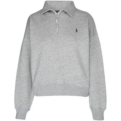 POLO RALPH LAUREN Troyer Pullover grau M damen POLO RALPH LAUREN Troyer Pullover grau M damen