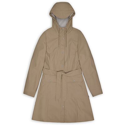 RAINS Regenjacke CURVE W JACKET beige XS damen RAINS Regenjacke CURVE W JACKET beige XS damen