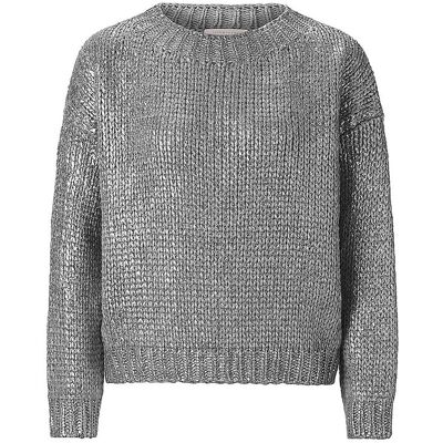 RICHROYAL Pullover silber M damen RICHROYAL Pullover silber M damen