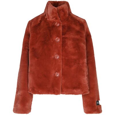 RINO&PELLE Jacke in Felloptik VIE dunkelrot 42 Damen RINO&PELLE Jacke in Felloptik VIE dunkelrot 42 Damen